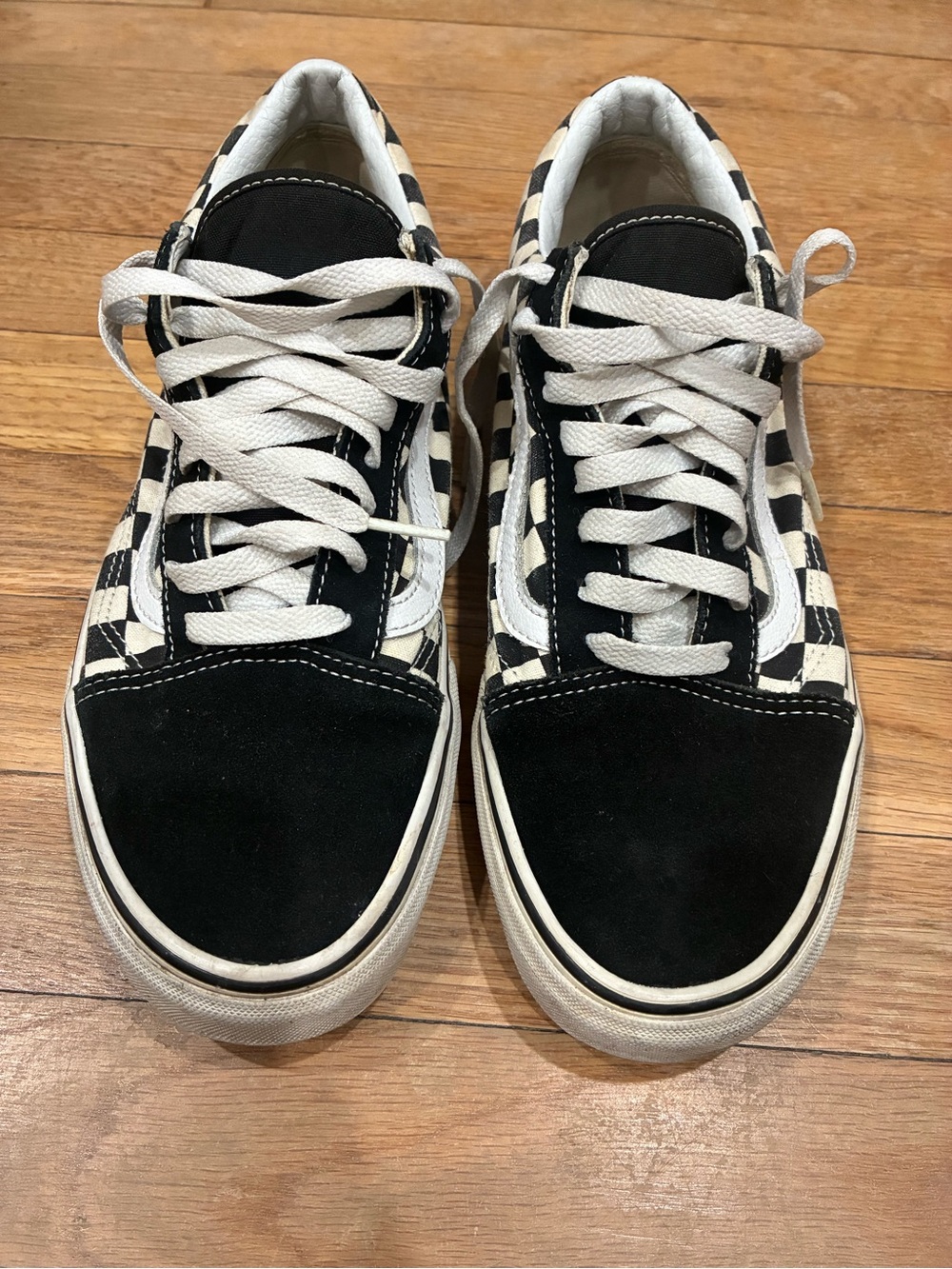 Vans Checkerboard Men Low-Top Sneakers - Black & White
